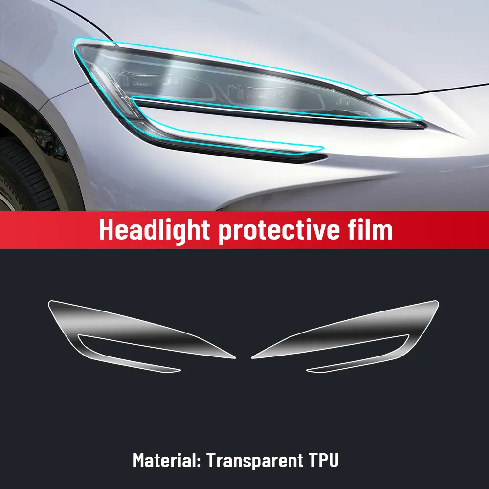For BYD SEALION 7 EV 2024 2025 Interior Center Console Gear Panel Navigation Screen TPU Protective Film Anti-Scratch Repair