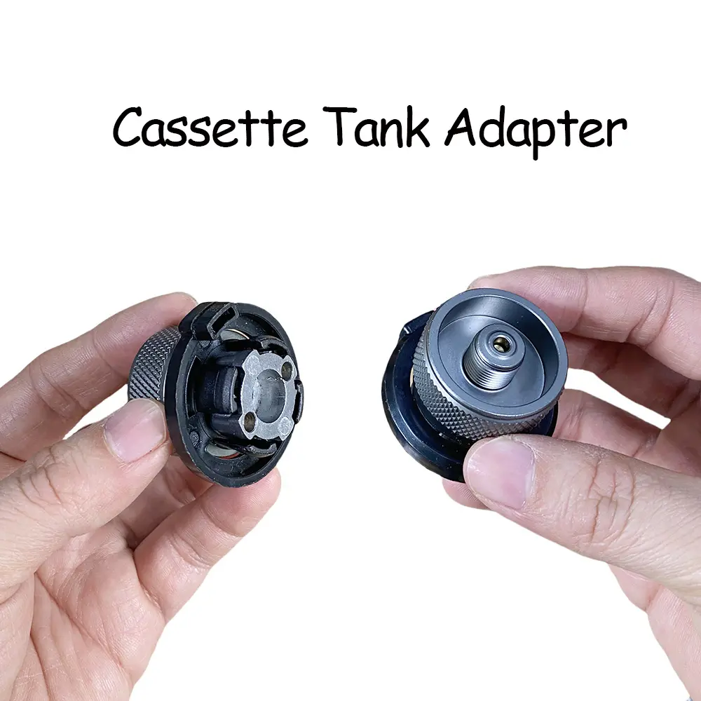 Gas Saver Plus Gas Burner Adapter Aluminum Alloy Convertor Shifter Refill Flat Tank Conversion Adapter Camping Gas Adaptor Valve
