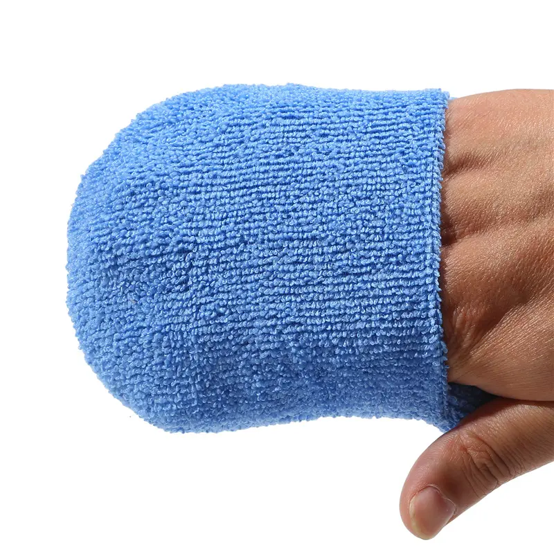 2/4/6Pcs Soft Microfiber Car Wax Applicator Mitts Polishing Sponge Wax Foam Car Wax Applicator Pad Car Detailing Cleaning Tools