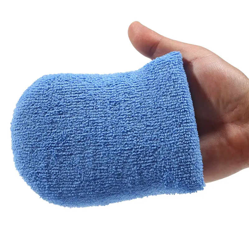 2/4/6Pcs Soft Microfiber Car Wax Applicator Mitts Polishing Sponge Wax Foam Car Wax Applicator Pad Car Detailing Cleaning Tools