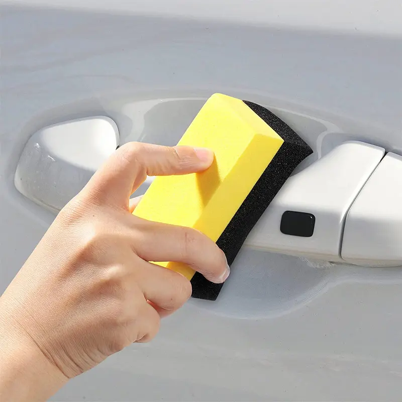 Cleaning Sponge Brush Car Wheel Tire Wash Wipe Water Suction Sponge Pad Wax Polishing Tyre Brushes Tools Car Wash 1/2Pcs