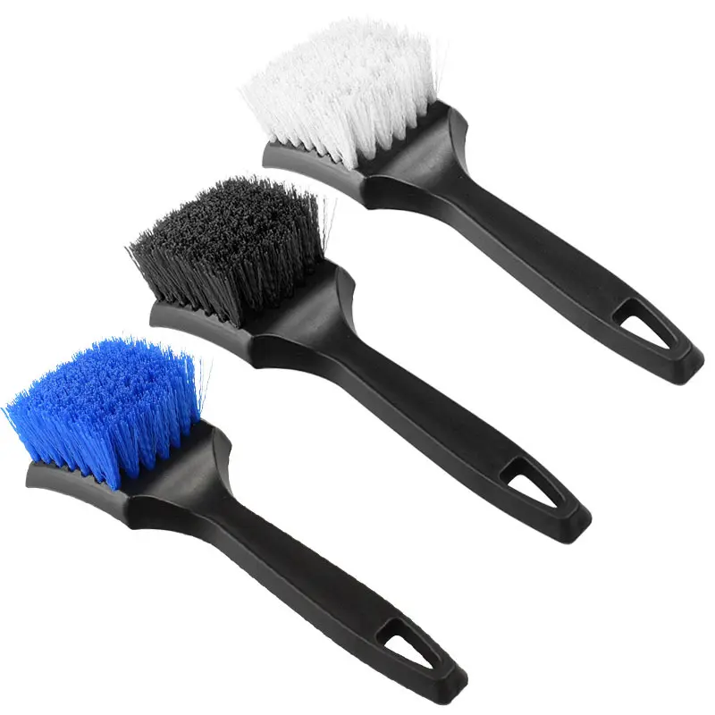 Car Tire Rim Brush Wheel Hub Cleaning Brushes Car Wheels Detailing Cleaning Accessories Black Tire Auto Washing Tool Brushes