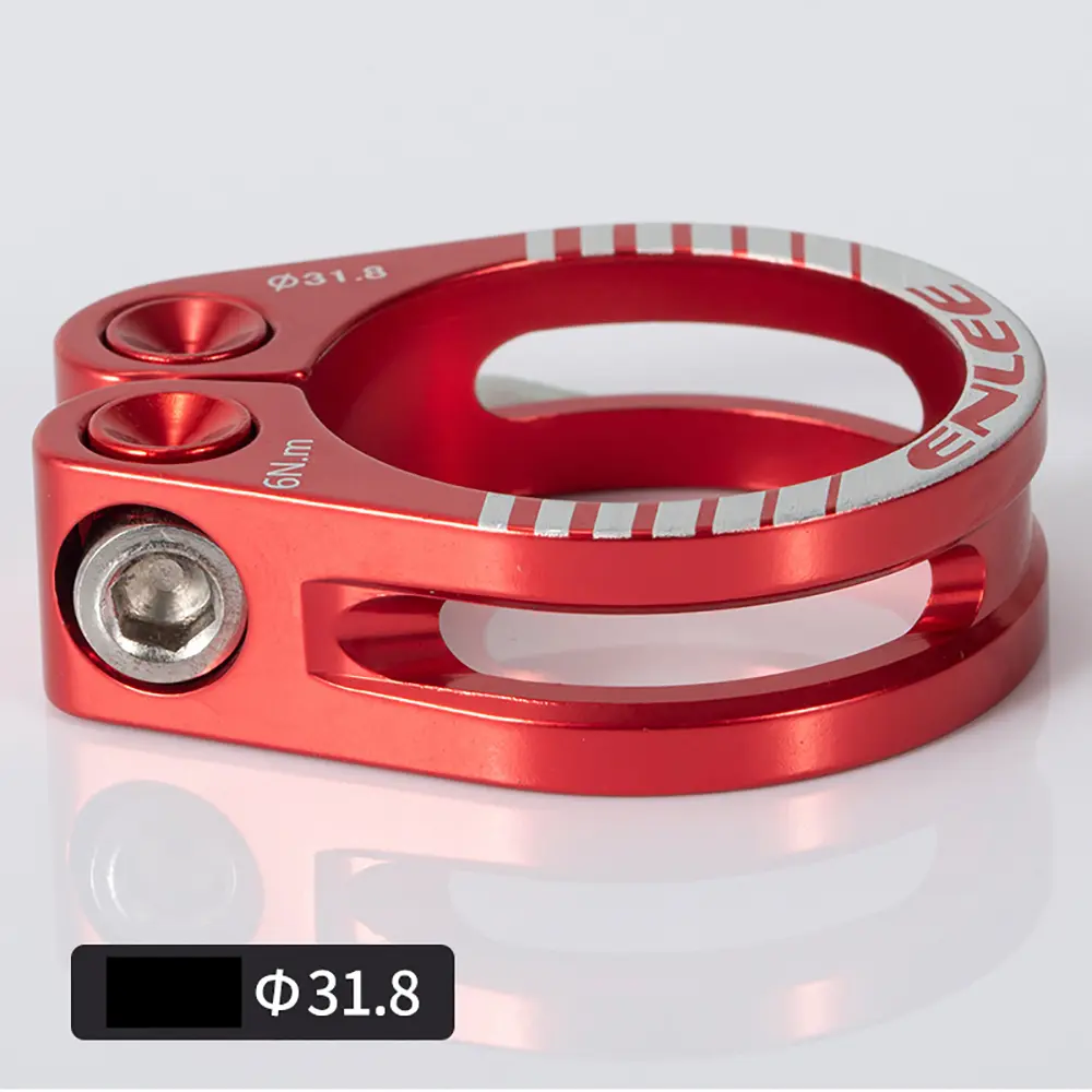 ENLEE 31.8/34.9mm Alloy Bike Seat Clamp Aluminium Quick Release Mountain MTB BMX Road Bike Bicycle Seatpost Clamp 3 Color