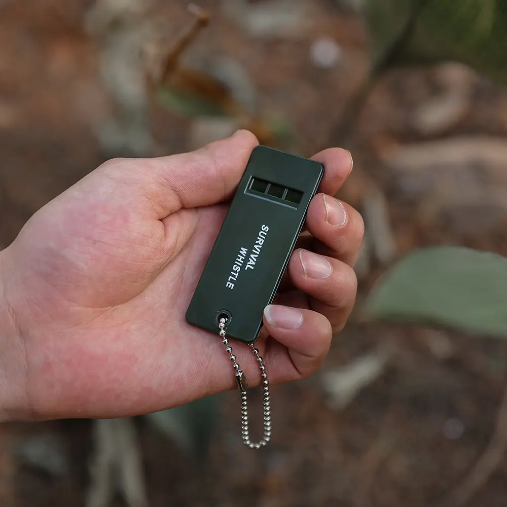 3-Frequency Whistle High Decibel Survival Whistle Outdoor Hiking Camping Whistle 3 Holes Hunting Emergency Survival Whistle Tool