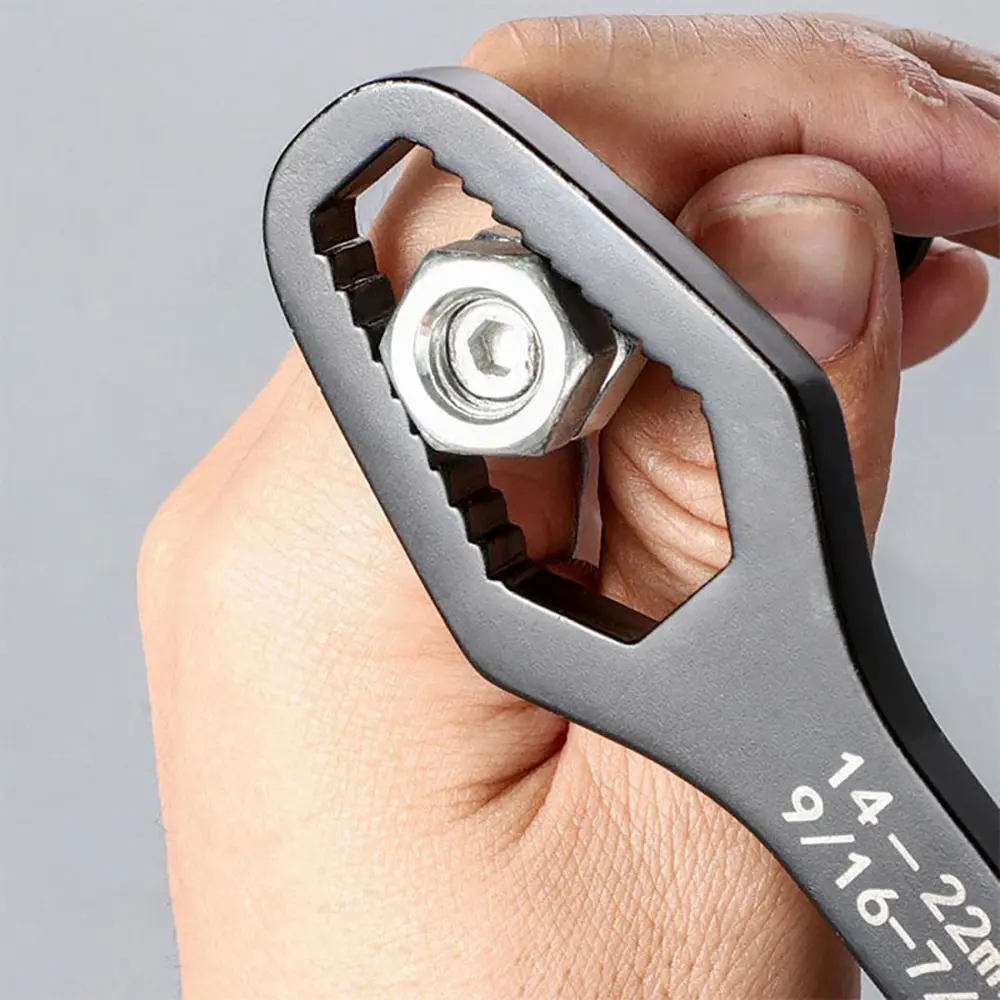 1pc 8-22mm Universal Torx Wrench Self-tightening Adjustable Glasses Wrench Board Double-head Torx Spanner Hand Tools for Factory