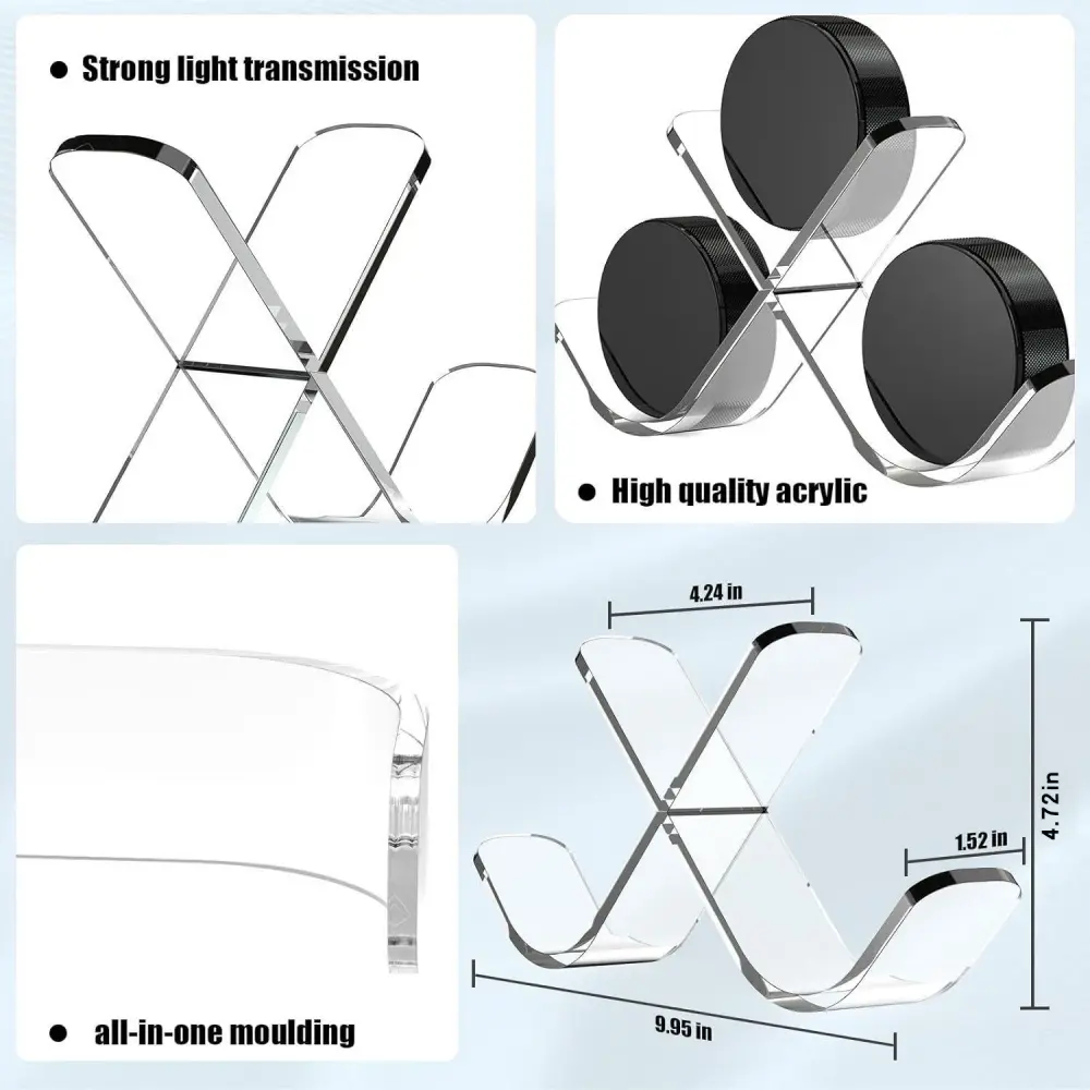Clear Hockey Puck Display Case Acrylic Hockey Puck Display Stand for 3 Pucks Hockey Puck Holder Storage Sports Decoration