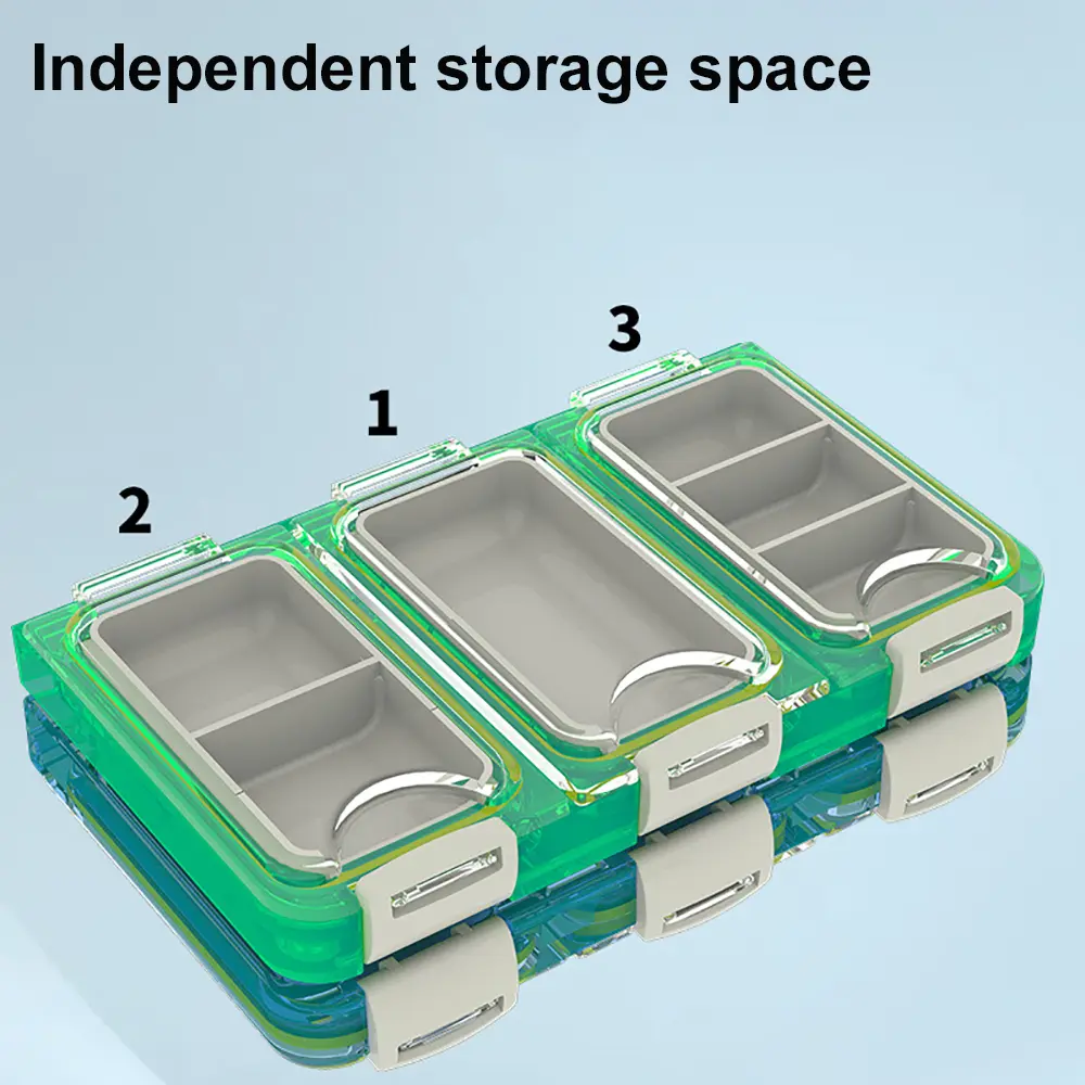 Fishing hook Luya Accessories Box Waterproof Multi-functional Micro Bait Portable Fishing Supplies Bait Storage Box