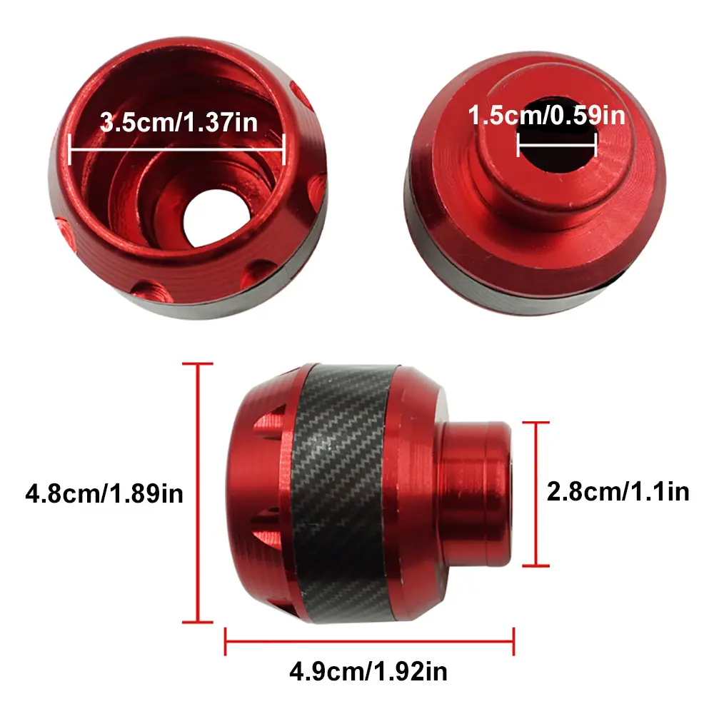 2Pcs Motorcycle Anti-fall Cup Aluminum Alloy Motorcycle Front Fork Cover Anti-collision Wheel Protector Modified Accessories