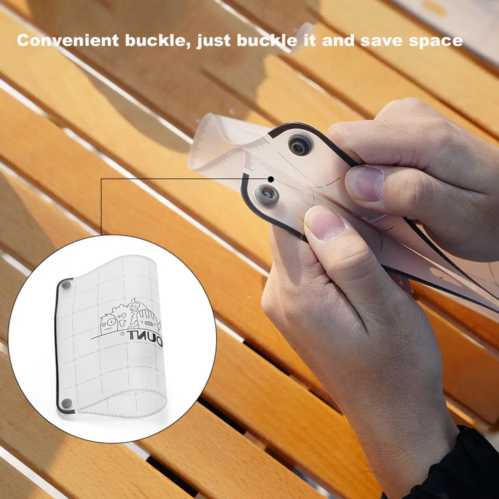 Outdoor PP Folding Dining Board Ultralight Portable Food-Grade Cutting Board Mini Chopping Board Camping Picnic Tool Accessories