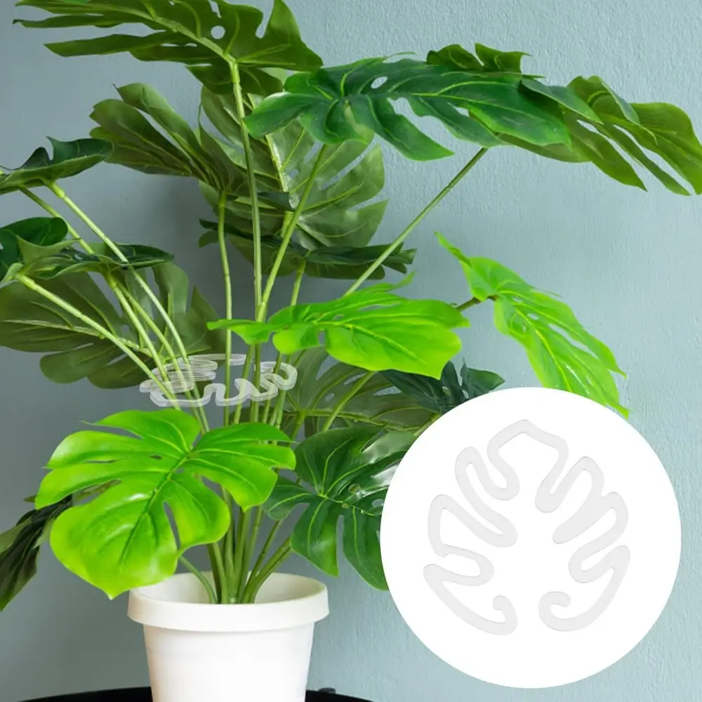 Turtle Shell Bamboo Clamp Reusable Clear Plastic Plant Stem Support Holder for Indoor and Outdoor Plants for Flower Lovers Tool