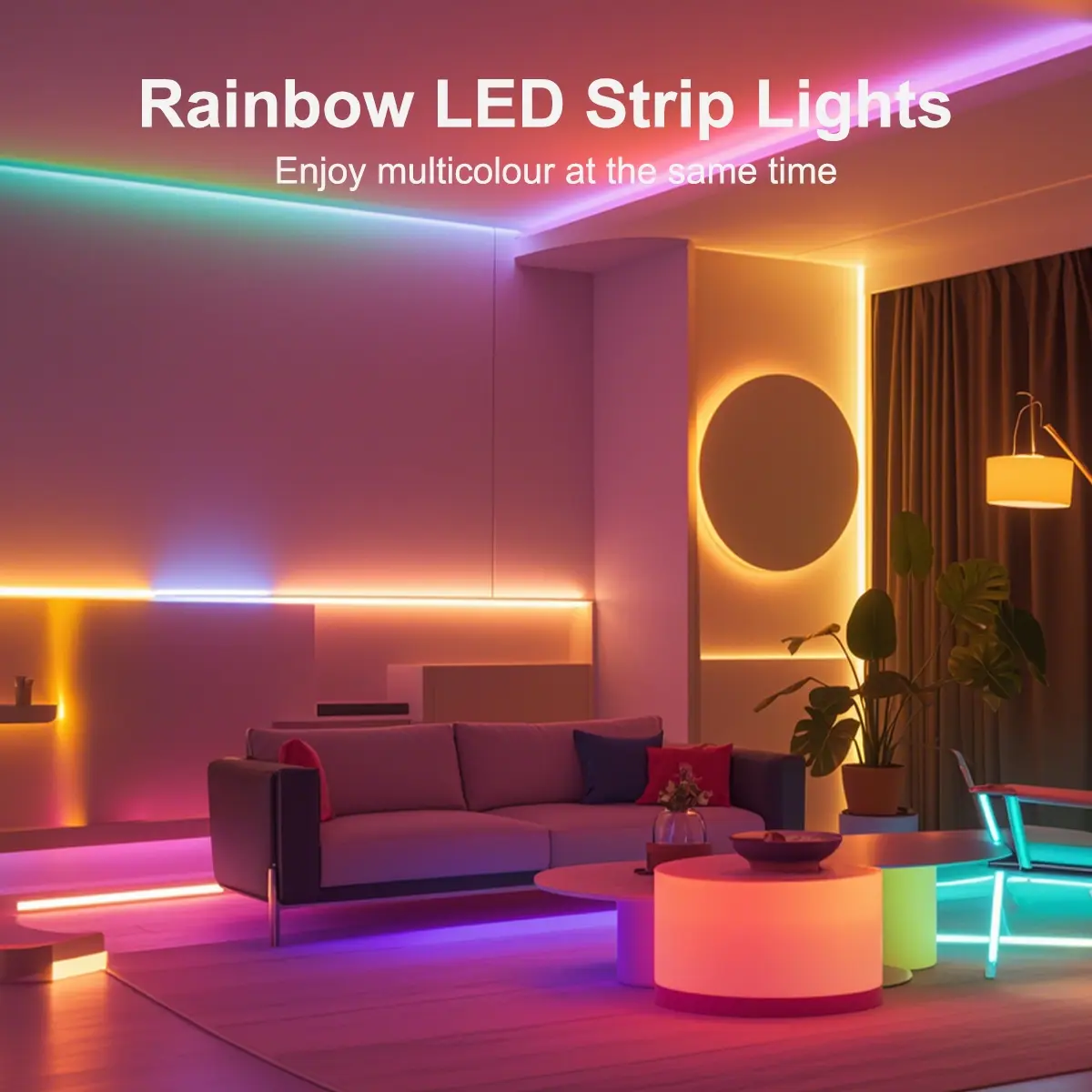 Smart WIFI Neon LED Strip Light USB 5V RGBIC Dreamcolor Chasing Neon LED Rope Light Room Decor Work with Alexa Google Assistant