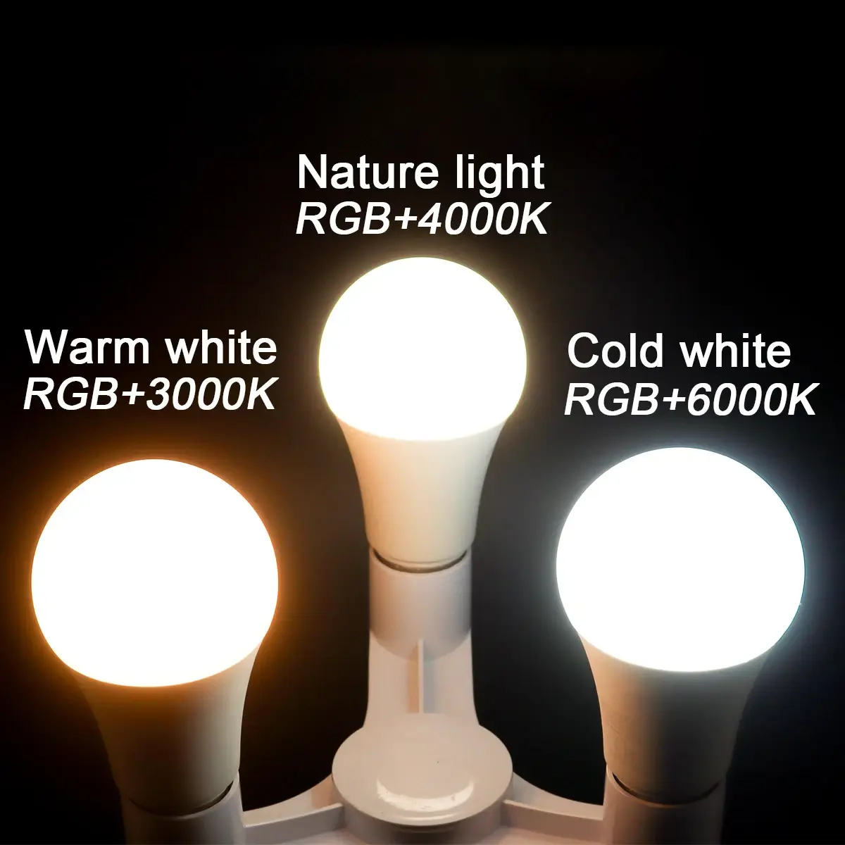 1PCS Smart Spotlight Bulb RGBW Infrared Remote Control LED Bulbs 6W 10W Color Light Dimming Suitable for Family Holiday Parties