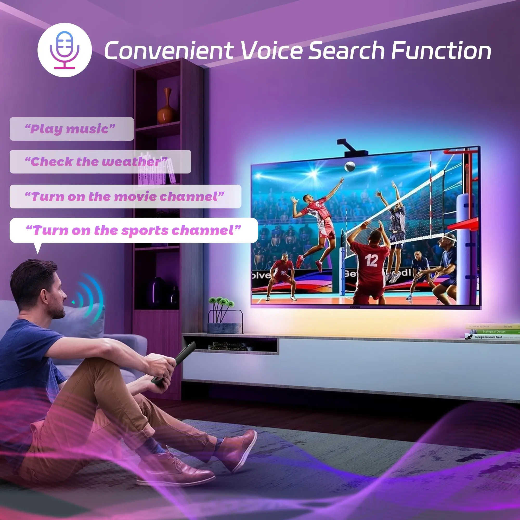 Replacement Voice Remote Control Compatible with Fire TV Stick TV Cube Fire TV Stick Lite Replacement Smart Voice Remote
