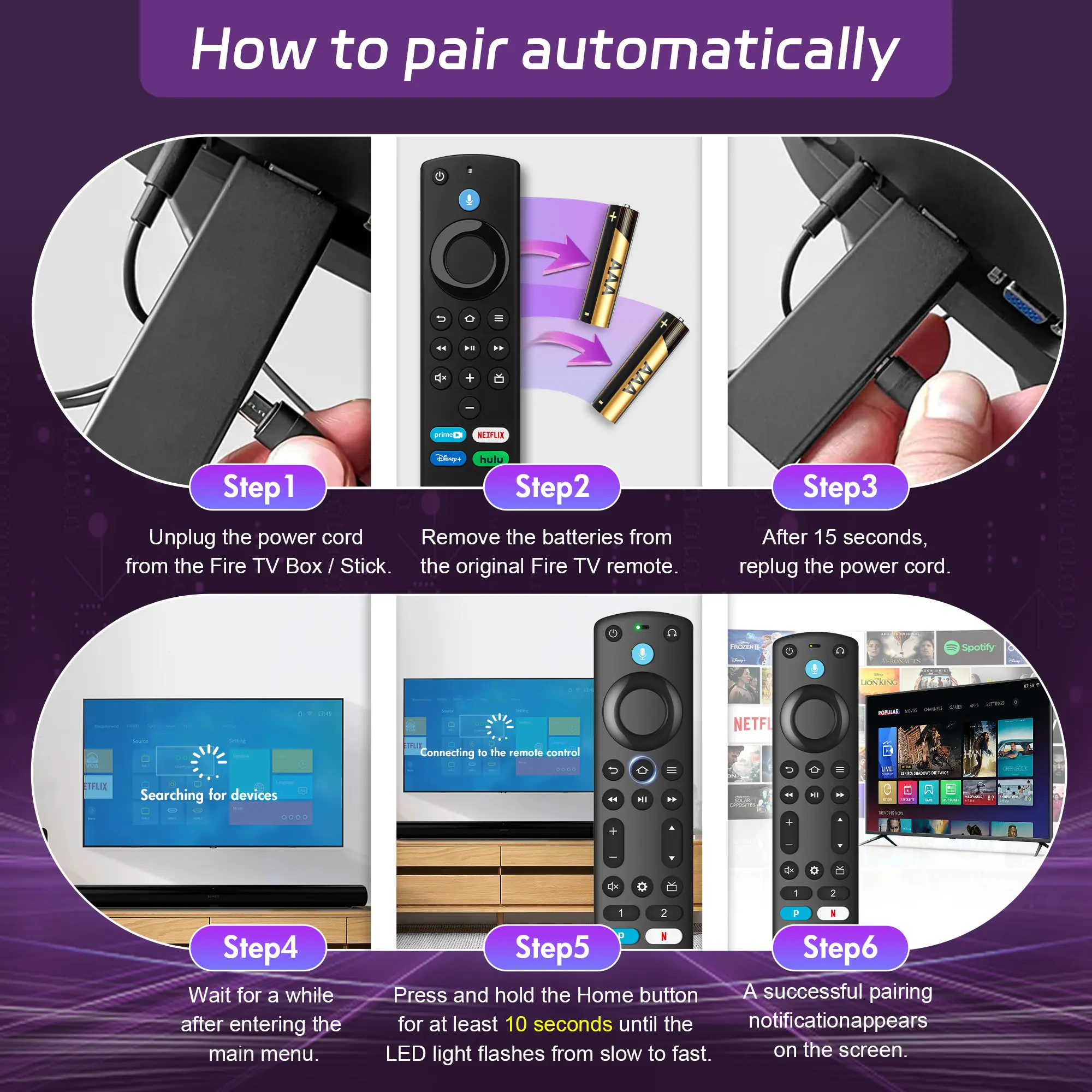 Replacement Voice Remote Control Compatible with Fire TV Stick TV Cube Fire TV Stick Lite Replacement Smart Voice Remote
