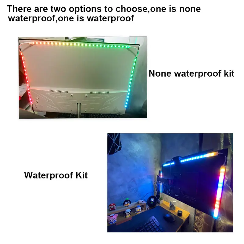 Smart LED Gaming Strip Light Computer Monitor Backlight Sync Strip Light RGB Light Bar Screen USB Gaming Bedroom Decor Lamp