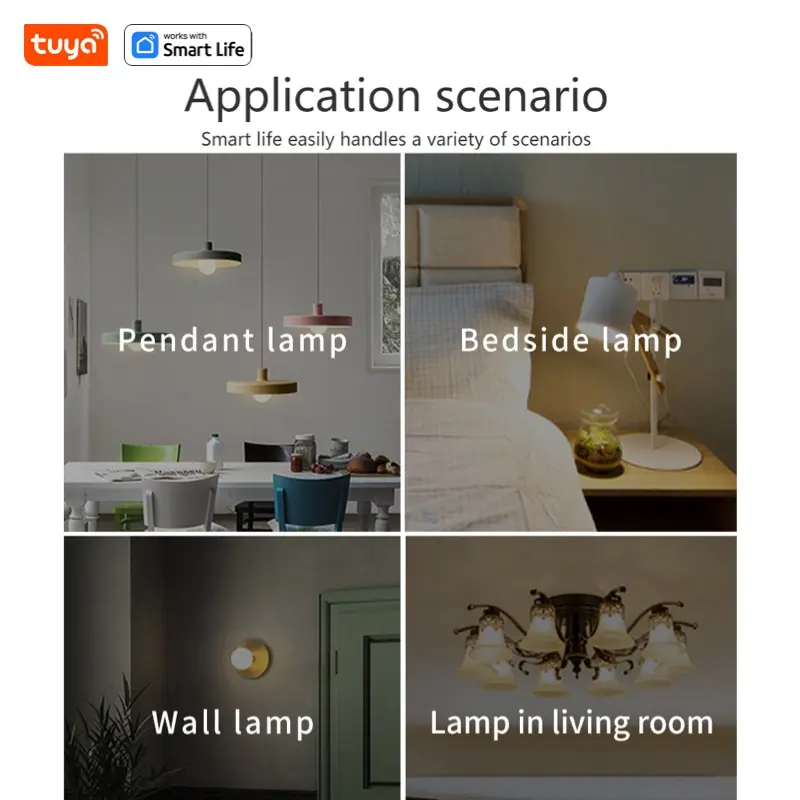 Tuya Smart LED Bulb E27 APP Control Dimmable Light Bluetooth RGB Lamp 220V Bedroom Decoration Party Lighting Smart Life