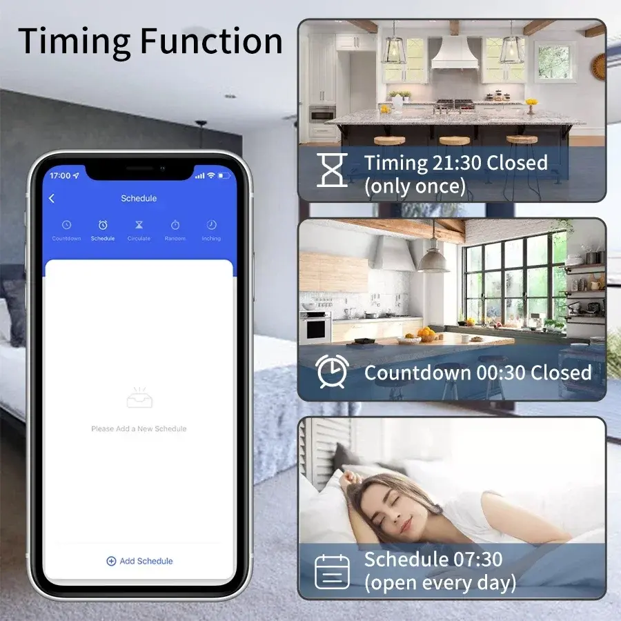 Tuya Smart Wifi Switch RF 433MHz Alexa Google Assistant Alice 16A Voice Remote Control Universal Mini Module for Led Lighting