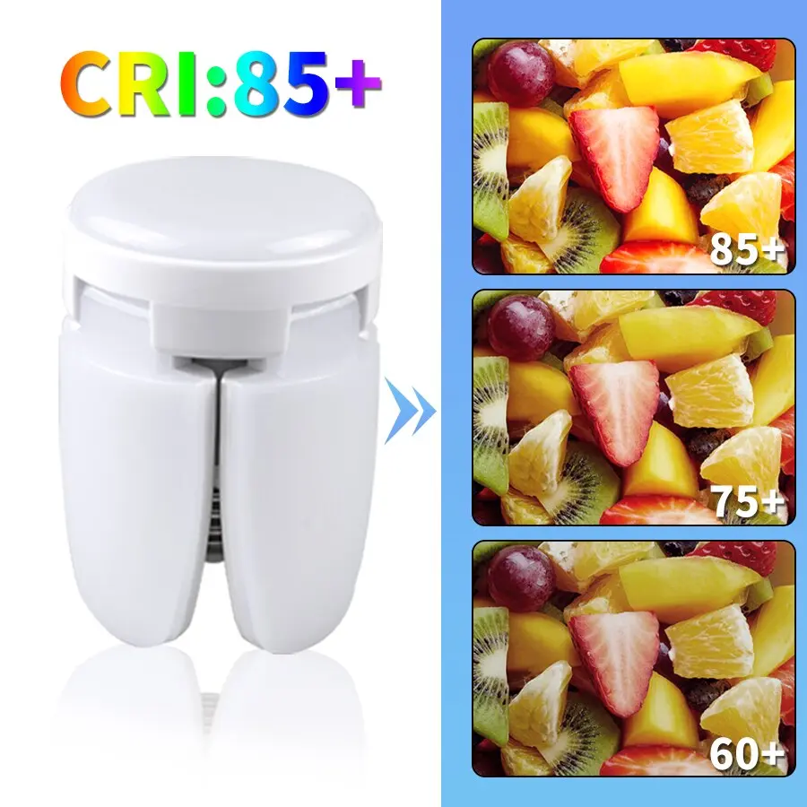 E27 Fan Shape LED Bulb AC85-265V 28W Foldable Led Light Bulb Lampada For Home Living Room Warehouse Garage Ceiling Light