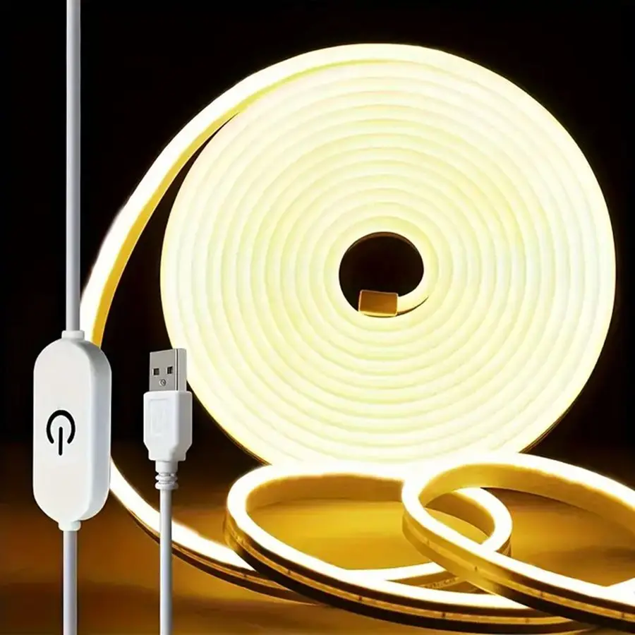 Neon LED Light Strip 5V USB Motion Sensor Dimmer Switch Flexible Silicone Neon Sign Rope Tupe For Home Outdoor Decor