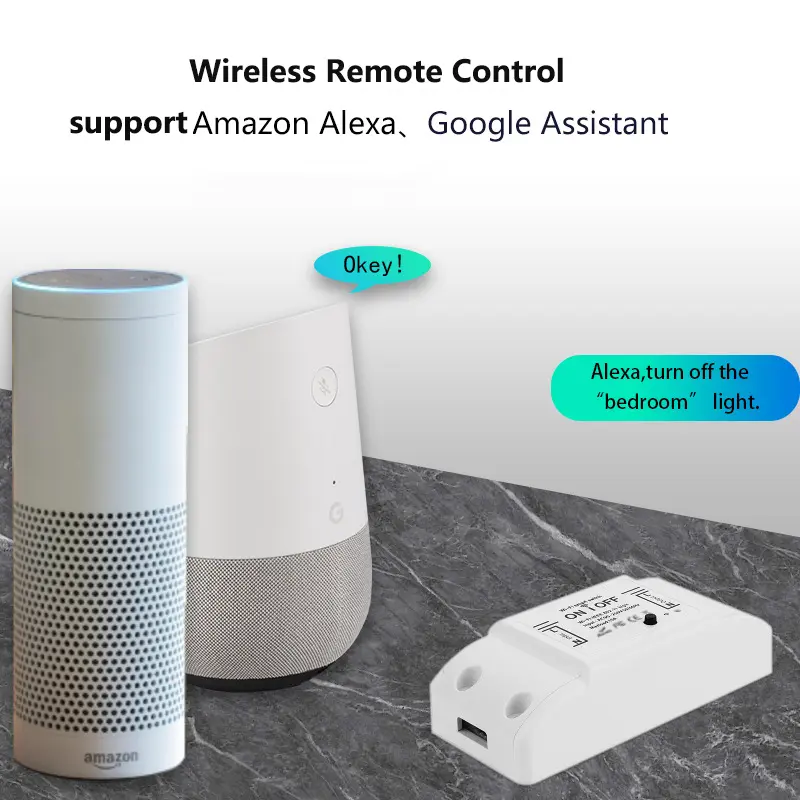 1pcs Wifi DIY Interruptor Smart Switch APP Wireless Remote Controller Home Control Works with Alexa Google Home