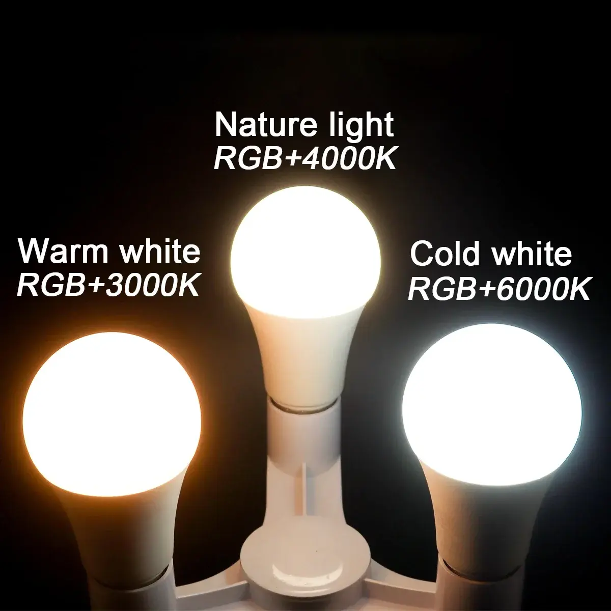 Smart RGBW Infrared Remote Control LED Bulb GU10 A60 C37 G45 6W 10W Dimmable Color Light for Family Parties