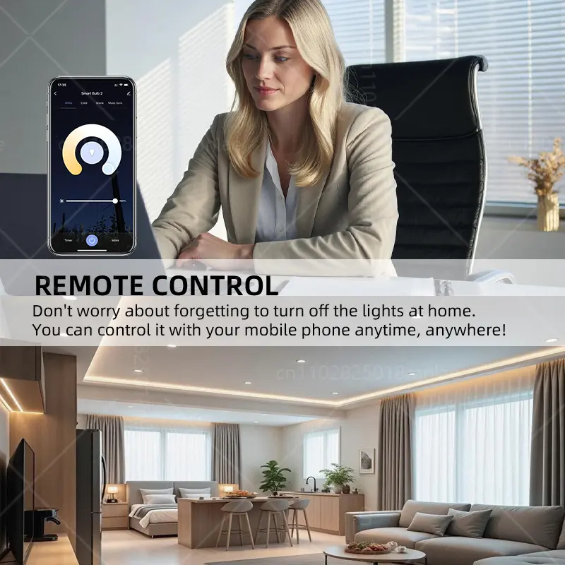 Tuya WiFi Smart LED Spotlight GU10 Bulb Bluetooth Dimmable Lamps Smart Life App Control Works With Alexa Google Assistant 220V