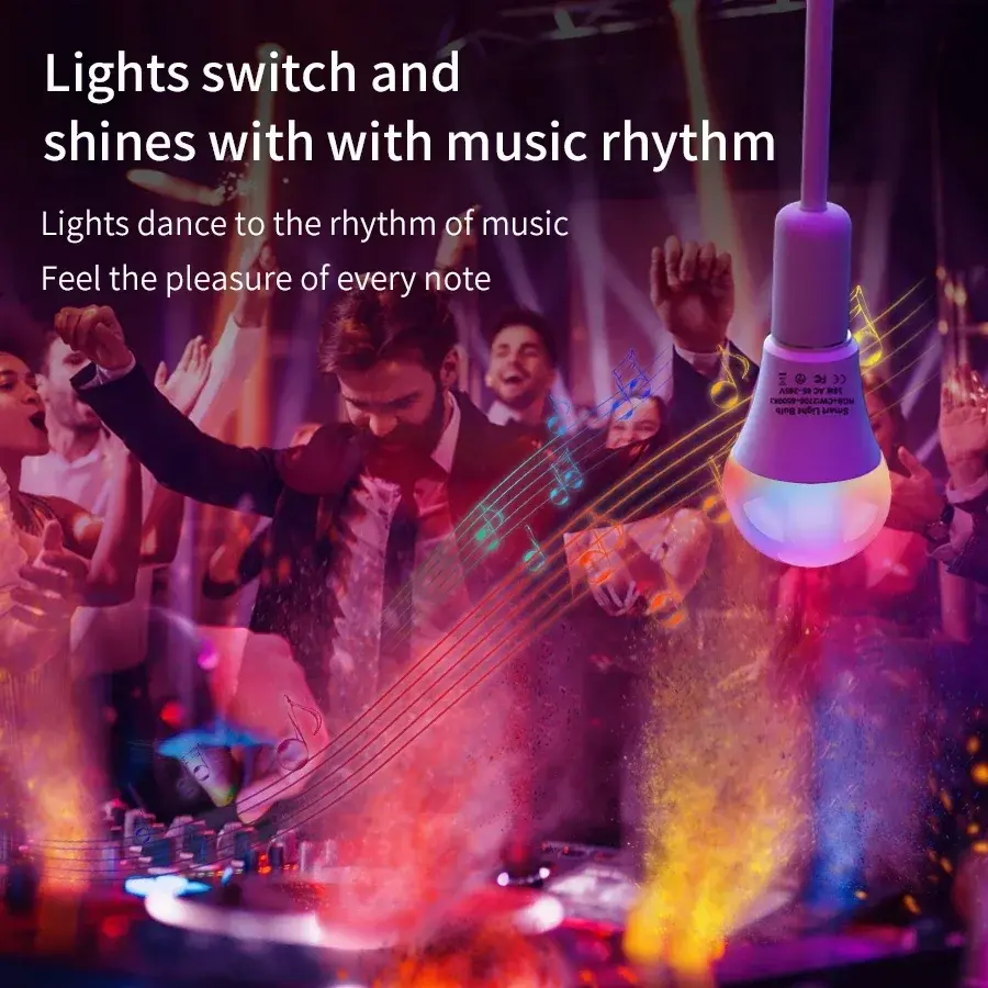 Tuya Smart WiFi E27 LED Light Bulbs AC 220V 110V 10W 15W 20W RGB Lamp Smart Life APP Voice Control for Google Home Alexa
