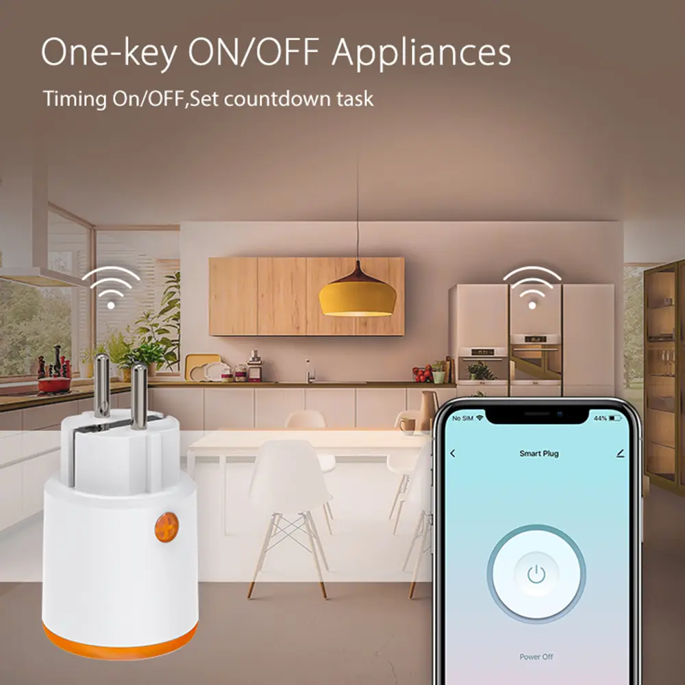 Homekit  Smart Zigbee 3.0 Power Plug 16A EU Outlet Meter Remote Control Work With Zigbee2mqttt and Home Assistant