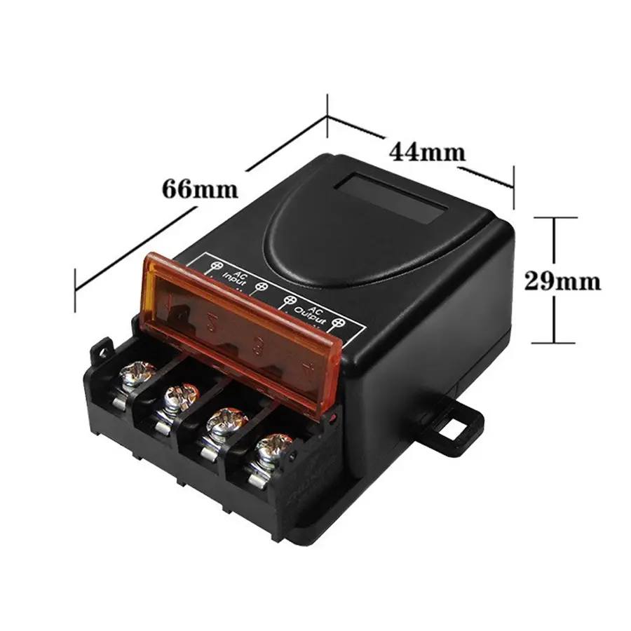Universal 433Mhz Smart Switch with Wireless Remote Control Relay for Water Pump Motor Led Electric Appliance Learning Code 30A