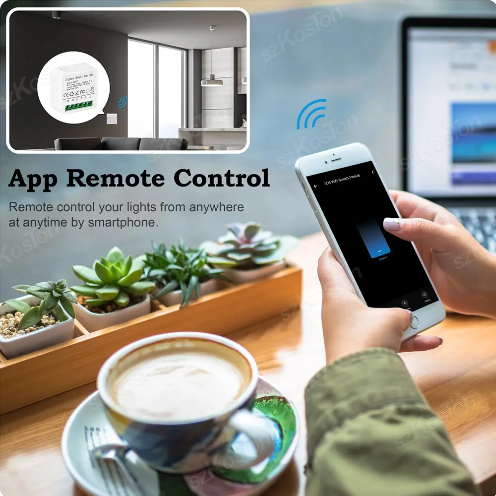 16A eWeLink App Mini ZigBee3.0 Smart Switch 2-Way DIY Switch Breaker Timer Voice Control Module Support Alice Alexa Google Home