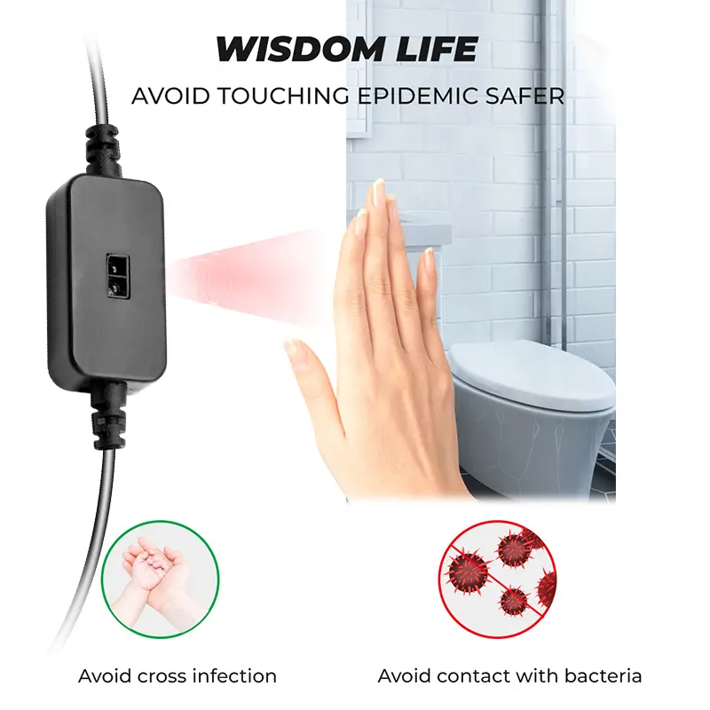 DC12-24V 3A Hand Sweep IR Motion Sensor Switch Detector Smart Switch Dimmer for LED Strip Light Cabinet Closet Lights DC Plug