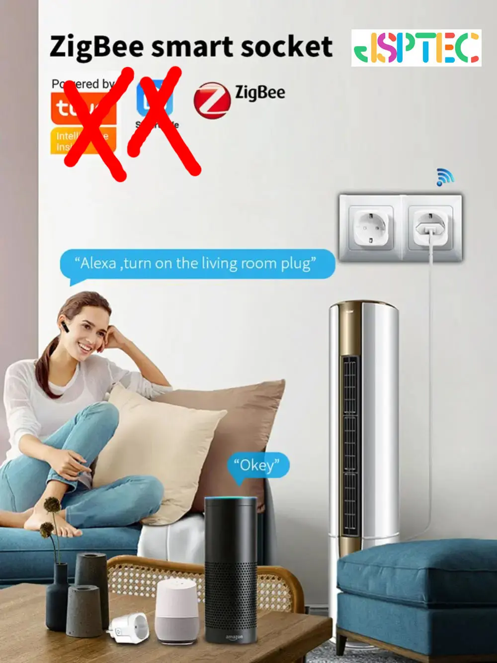 Smart Plug Zigbee EU 16A/20A Smart Socket With Power Monitor Timing Voice Control Works Whit Alexa Google Home Alice
