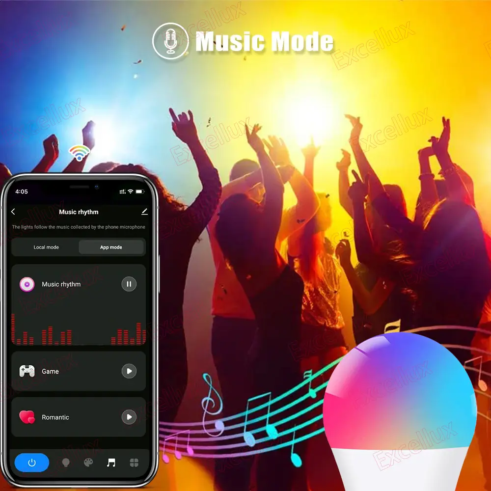 Tuya E27 Led Lamp App Control Bluetooth /WiFi Led Light Bulbs 15W RGB CW WW Smart Bulb Works With Amazon Alexa Google Assistant