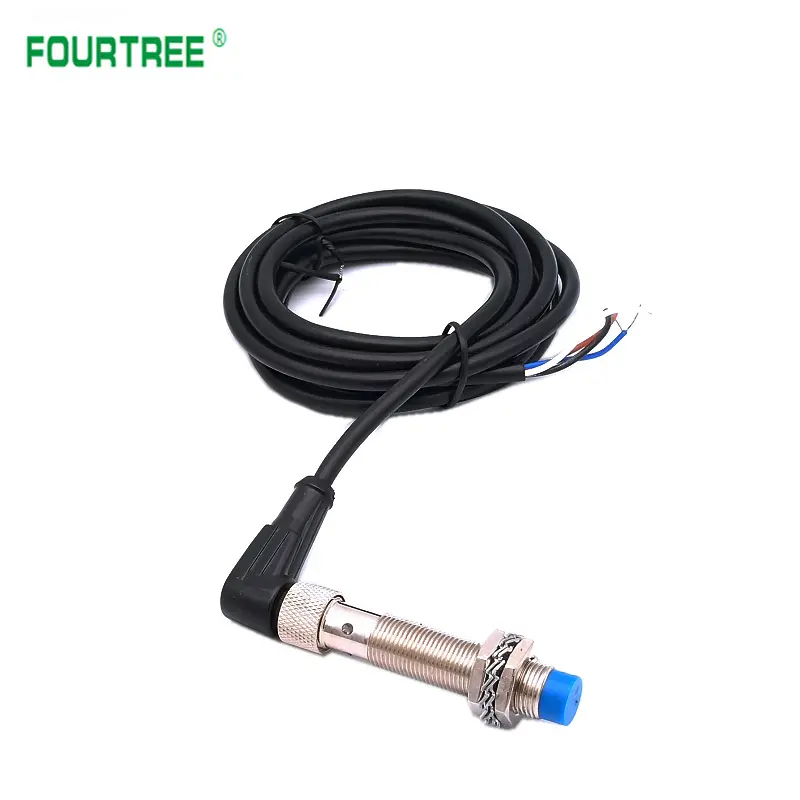 M12 Air Plug Proximity Sensor Detection 2/4mm NPN PNP NO NC Inductive Proximity Switch With 4 Cores 2M Aviation Plug Cable DC AC