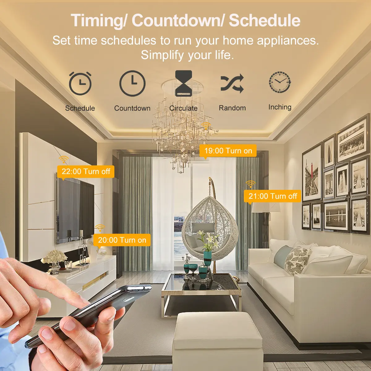 GIRIER Smart Plug ZigBee 16A with Power Monitor Function App Voice Remote Control Socket Outlet EU Supports Home Assistant Alexa