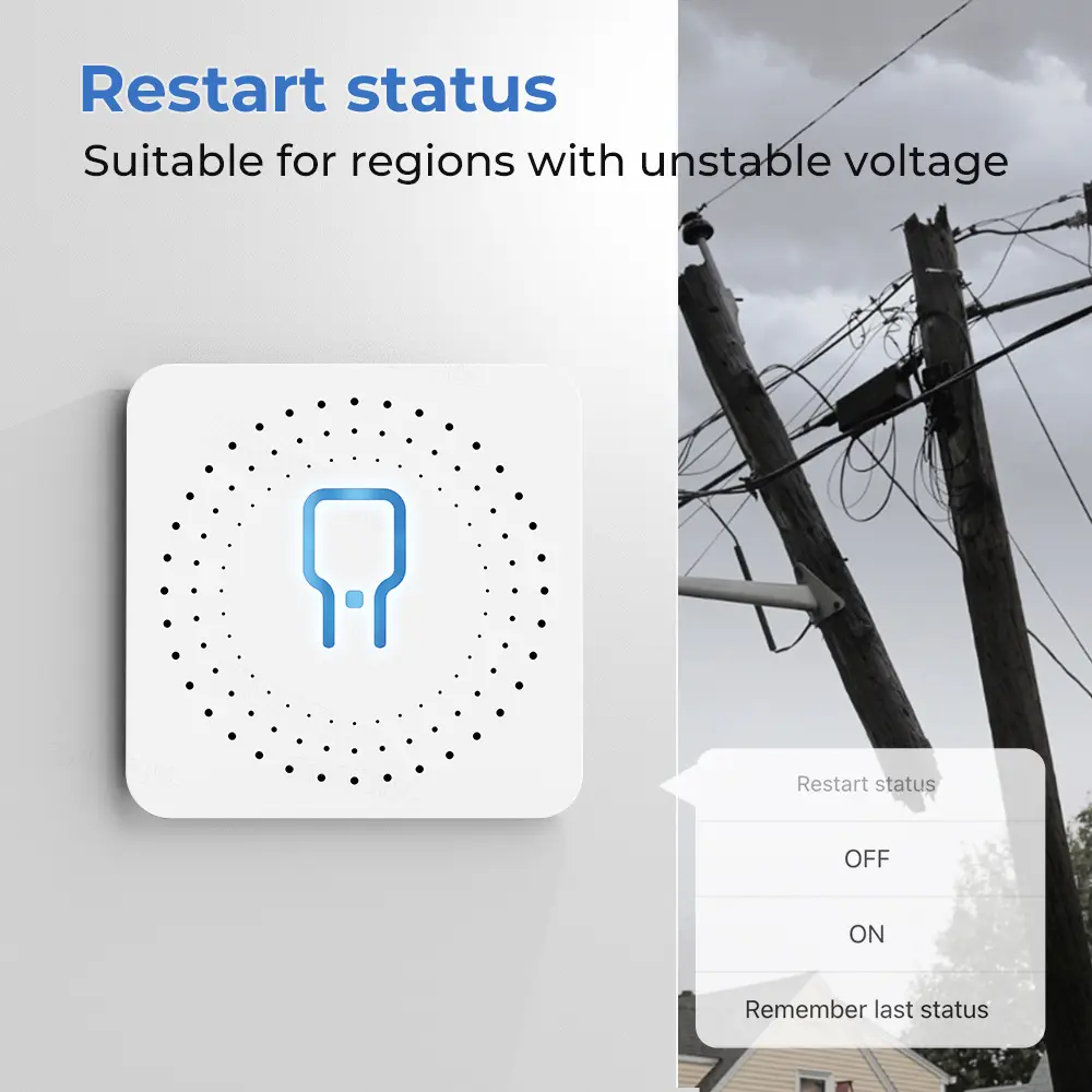 Tuya Smart Wifi/ZigBee Light Switch Module Smart Home Automation DIY Breaker Supports 2 Way Control, Work with Alexa Google Home