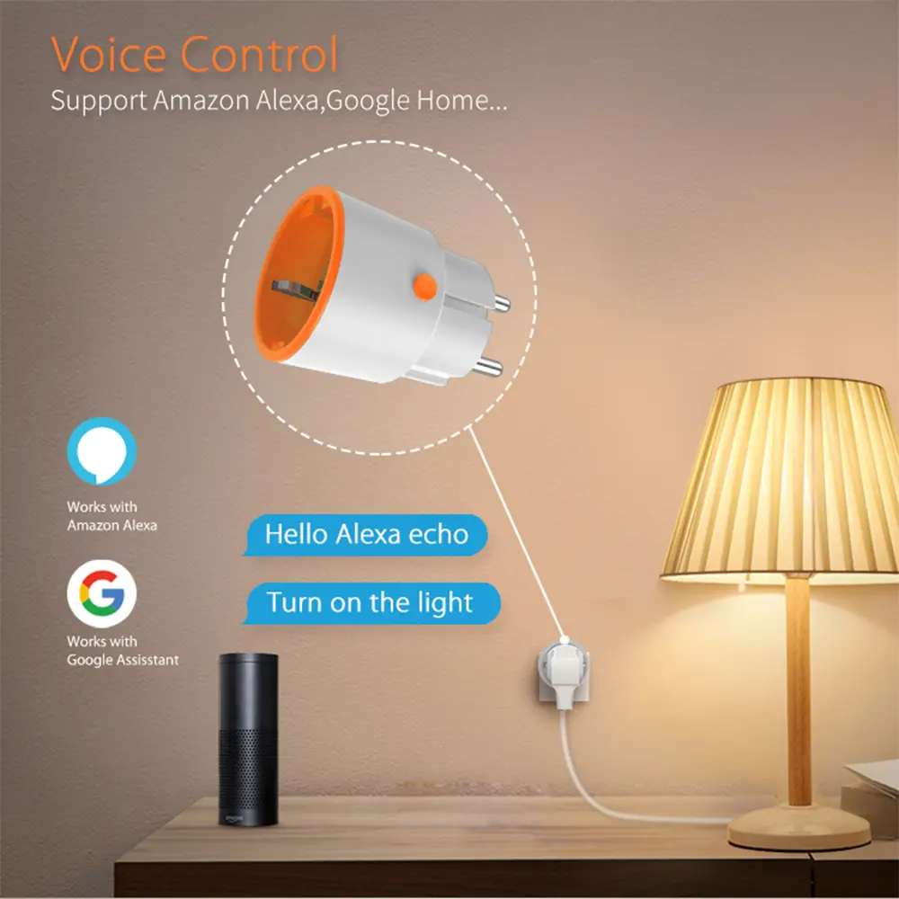 Smart Zigbee Plug Socket 3680W 16A Power Energy Monitoring Timer Switch EU Outlet Work With Zigbee2mqtt