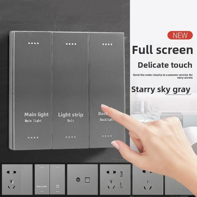 Tuya Zigbee Smart Switch Voice Control Light Panel Lighting System For Smart Home Hotel Room Automation Wireless Touch Switch
