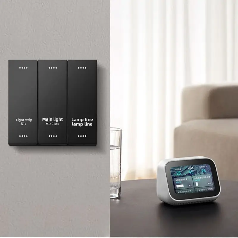 Tuya Zigbee Smart Switch Voice Control Light Panel Lighting System For Smart Home Hotel Room Automation Wireless Touch Switch