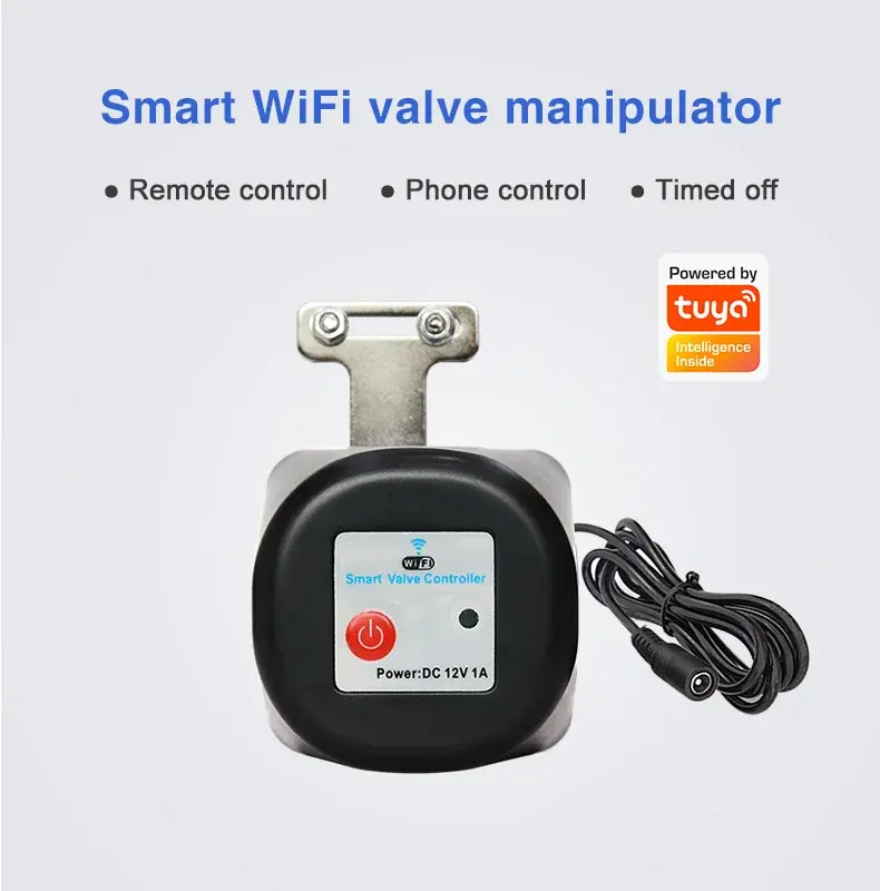 TUYA WiFi Zigbee Smart Gas/Valve Tuya Valve Smart Home Automation Control Valve for Gas Work with Alexa Google Assistant