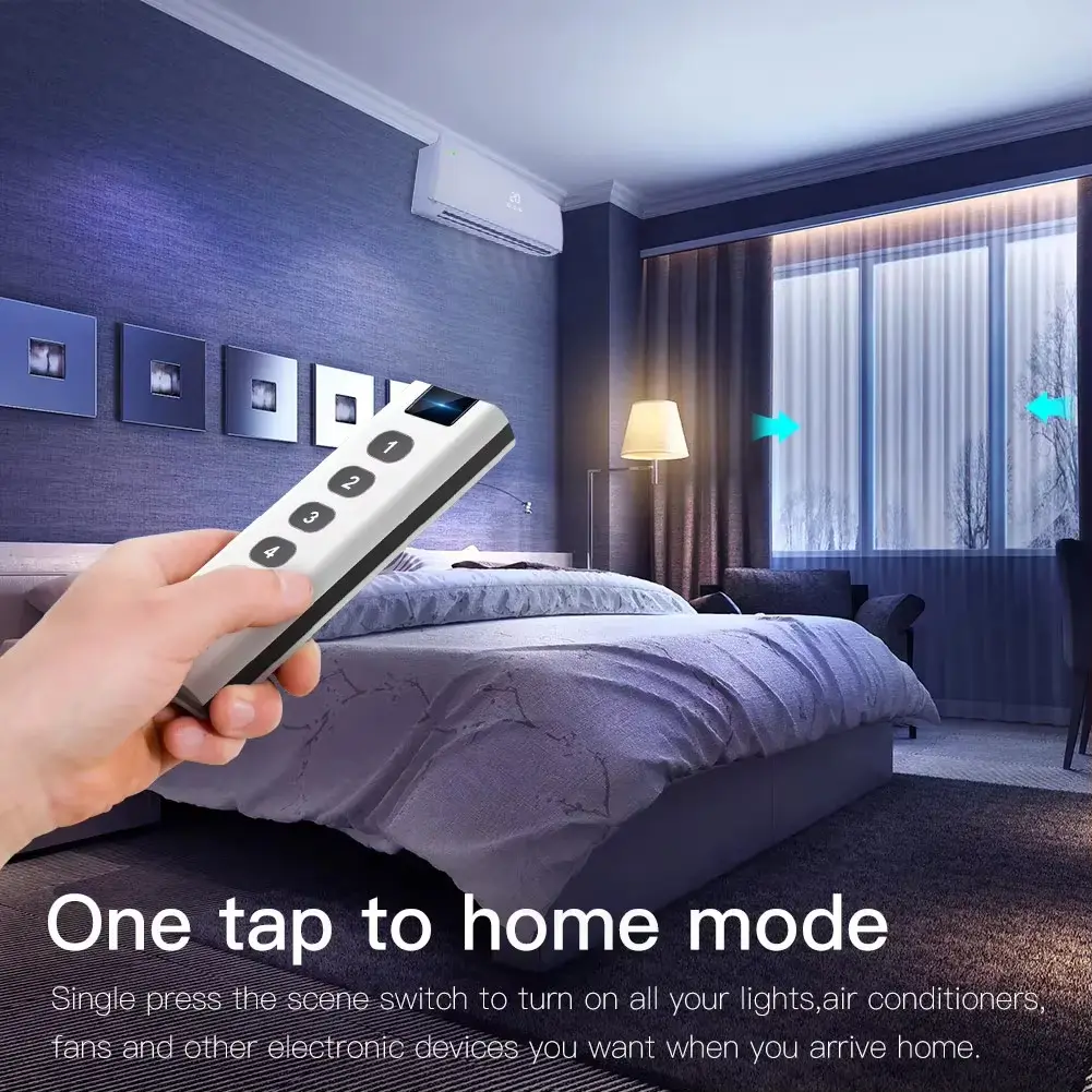 Tuya Smart Home ZigBee Remote Control 4-Channel Universal Scene Switch with 4 Buttons for Smart Life Devices