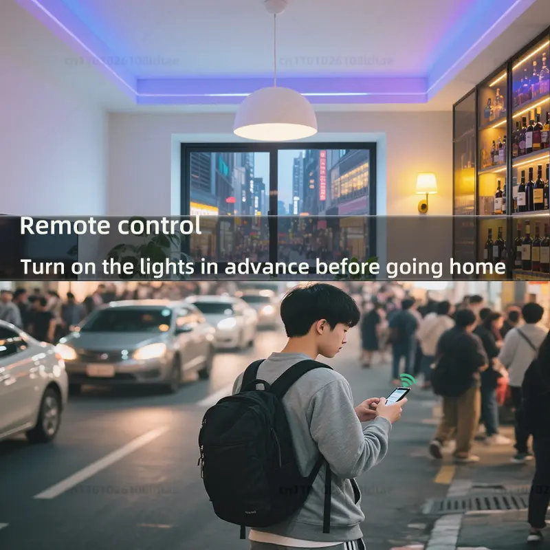 Tuya WiFi Smart LED Bulb E14 Candle Light 220V 9W 7W 5W RGB Dimmable Lamp APP Voice Control Works With Alexa Google Home