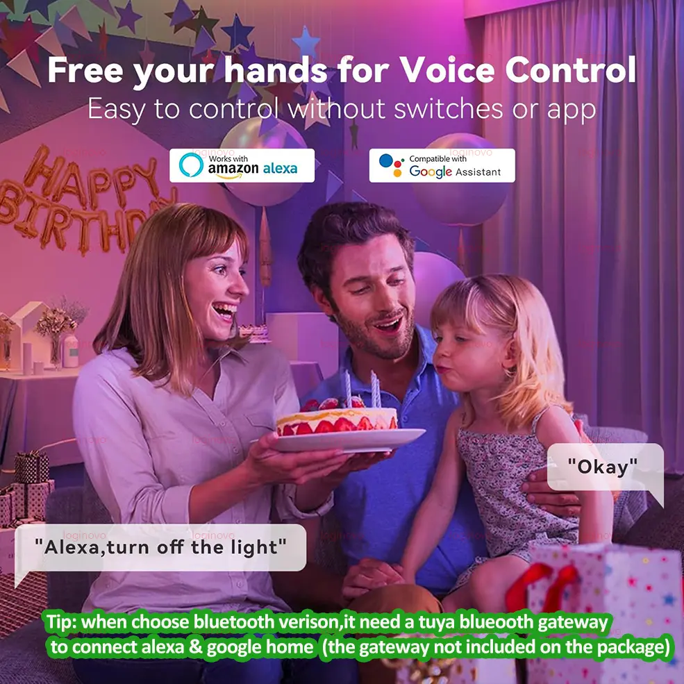 Tuya Smart LED Light Bulb Wifi Bluetooth E27 RGB 15W 20W Led Smart Lamp Home Decor Lighting 220V 110V For Alexa Google Assistant