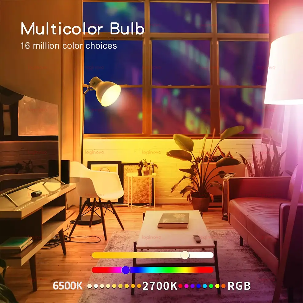 Tuya LED Bulb Lamp Bluetooth/WiFi E27 RGBCW Light Bulbs Smart Lamp 110V 220V Decor Lighting For Alexa Google Home Smart Life App