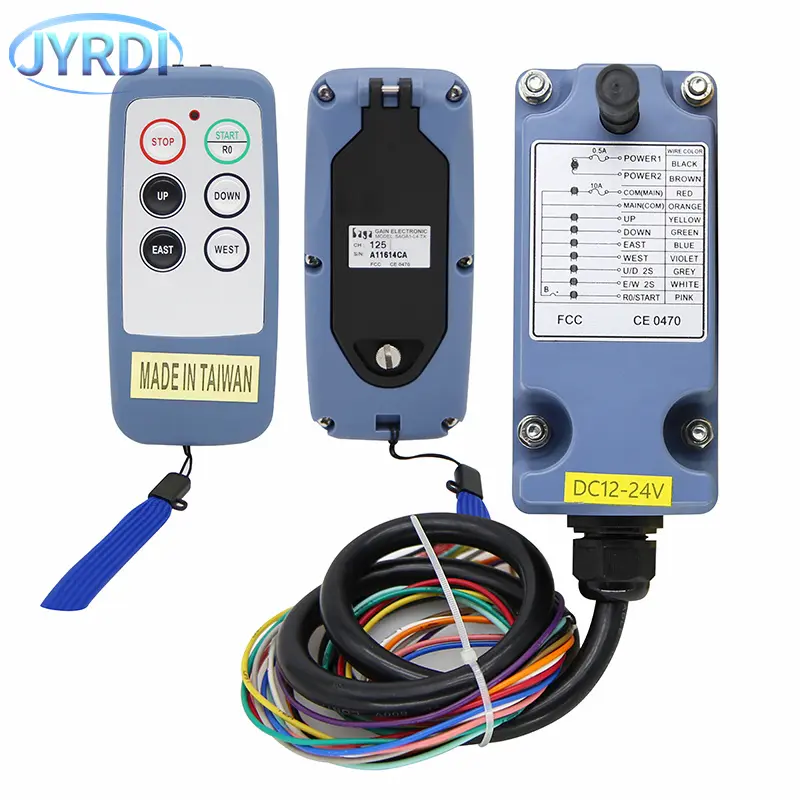 Saga-L6 Mini 4 buttons single speed Industrial Wireless Radio Crane Remote Control switches winches track Crane Controller lift