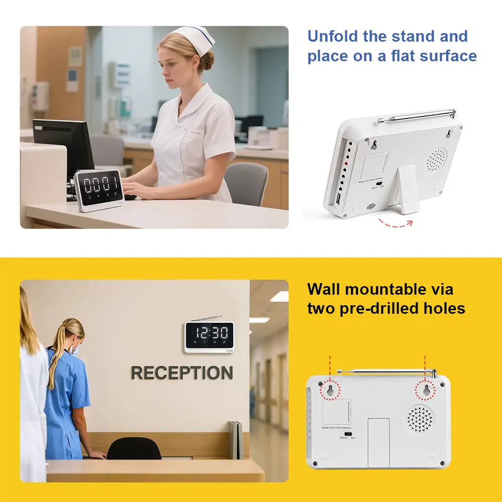 Wireless Call System with Caregiver Call Buttons for Elderly Bell for Clinic, Seniors, Assisted Living, Emergency, Hospital