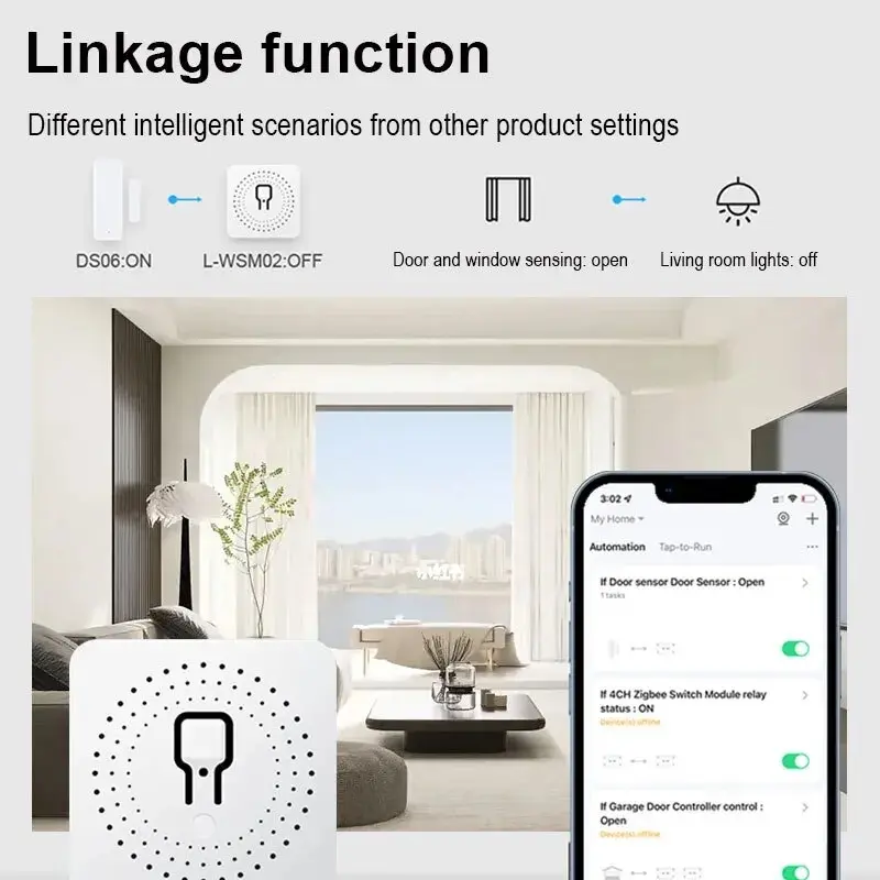 16A Mini Wifi DIY Light Switches Module 2-way Control Work With Tuya Smart Life Alexa Alice Google Home