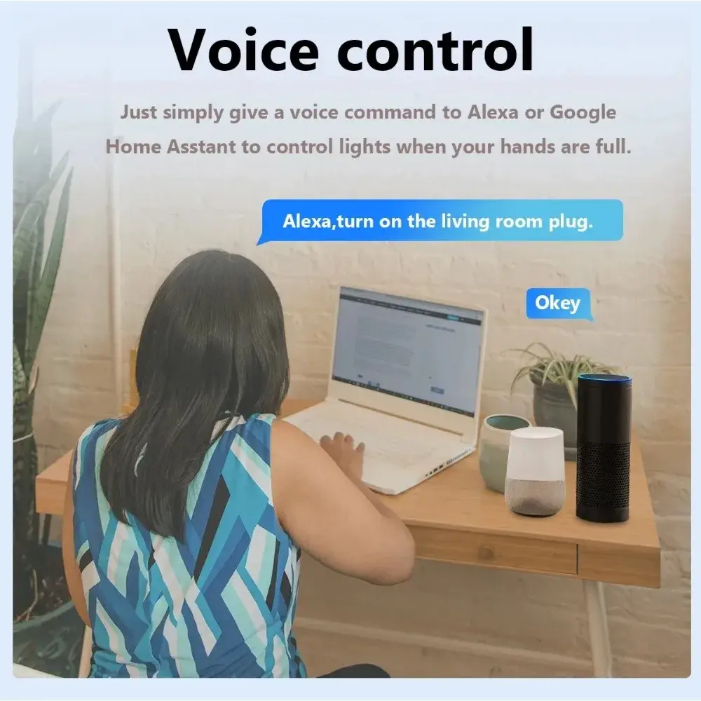 20A EU Smart Plug Tuya Wifi Socket Voice Control Remote for Alexa Yandex Google Home Energy Monitoring Function Alice
