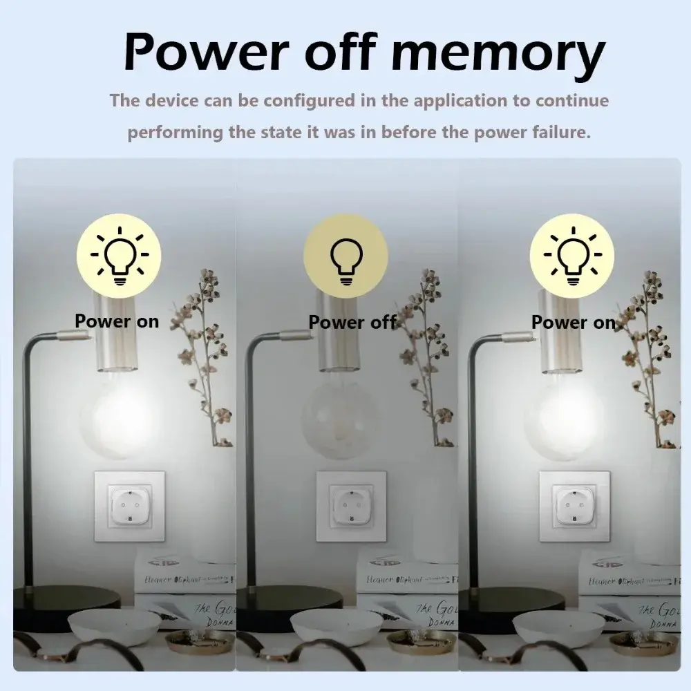 20A EU Smart Plug Tuya Wifi Socket Voice Control Remote for Alexa Yandex Google Home Energy Monitoring Function Alice