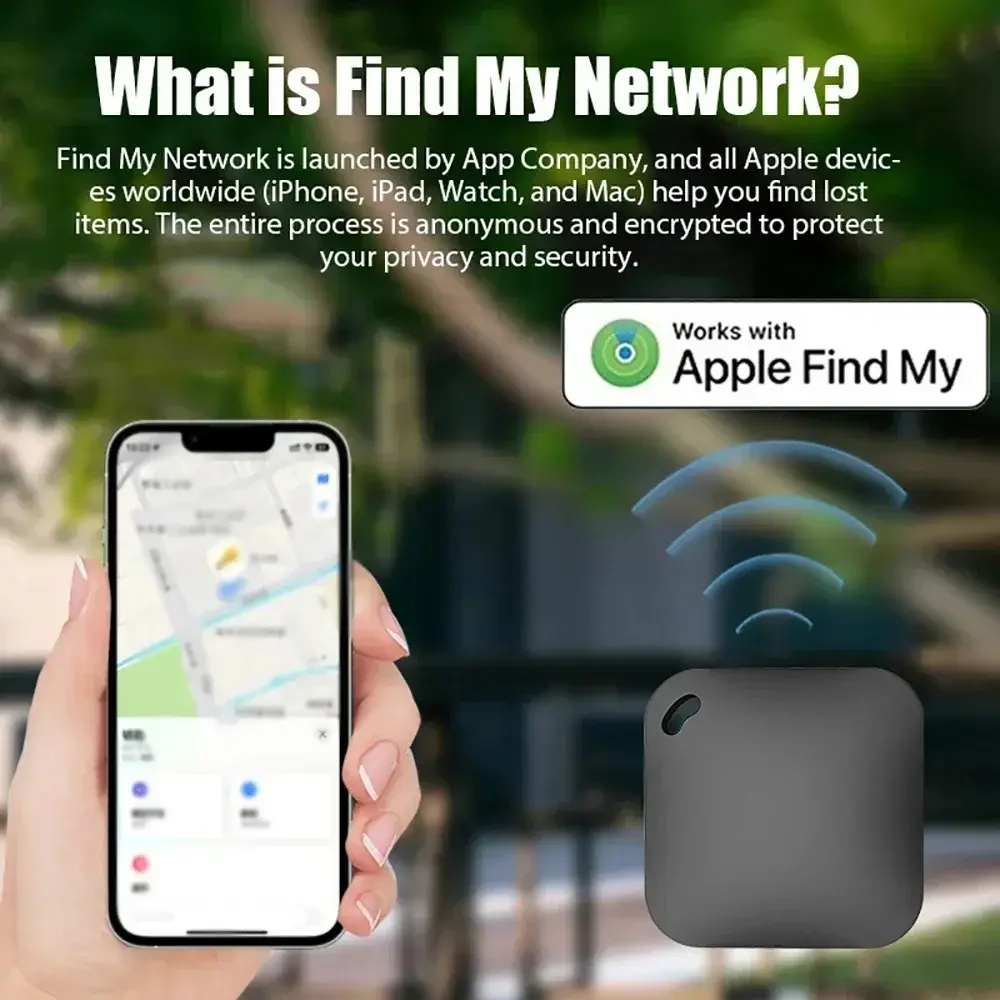 Bluetooth GPS Smart Tracker Work with Apple Find My APP ITag Anti Lost Reminder Device MFI Rated Locator Car Key Pet Kids Finder